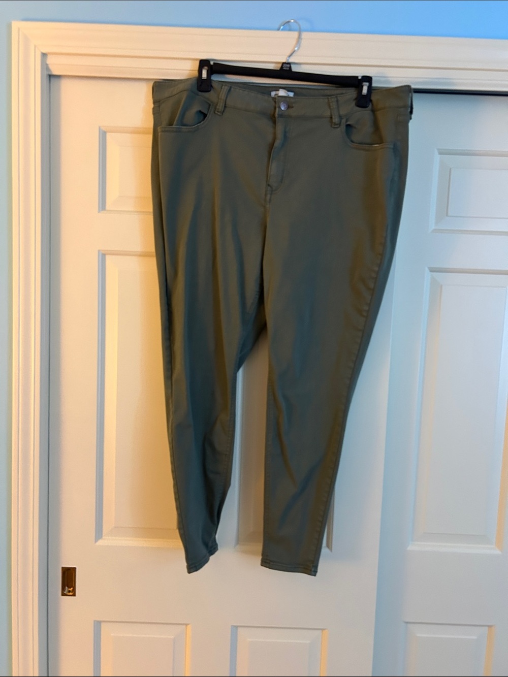 Maurices Olive Green Stretch Jeggings - Classic Rise